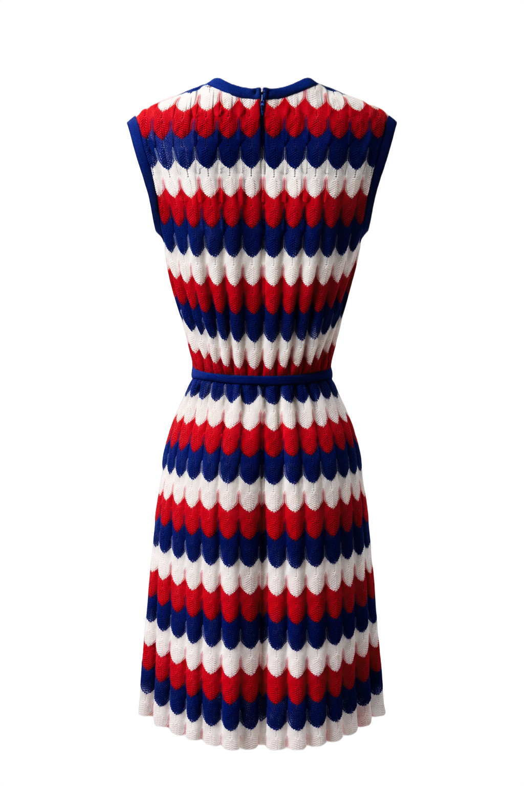 1960s Red Acrylic Dress - Back View