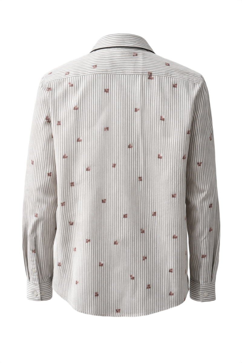 1980s White Cotton Shirt - Back View