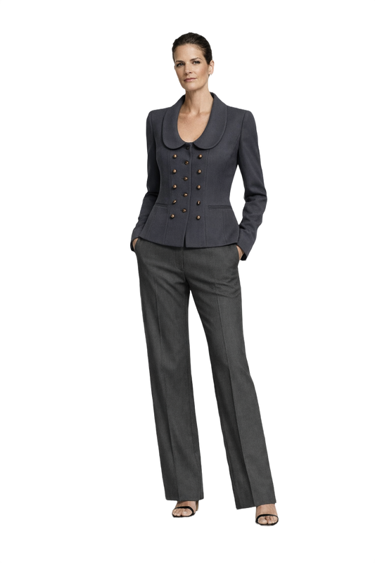 1990s Dark Grey Unknown Blazer - Model