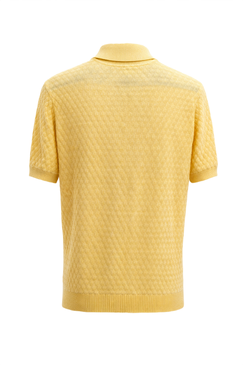 1960s Yellow Cotton Polo - Back View