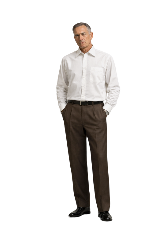 1990s White Cotton Dress Shirt - Model