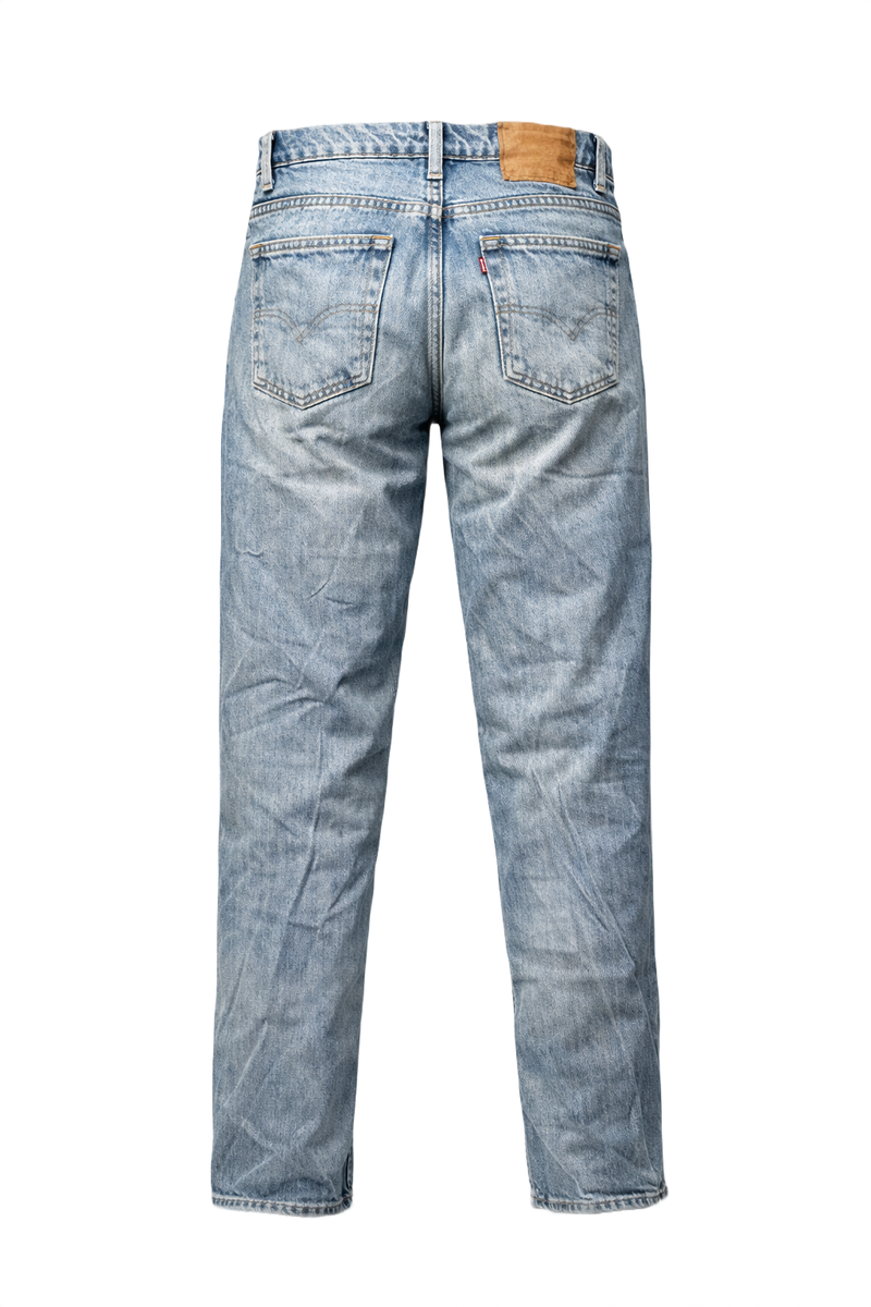 1990s Light Blue Denim Jeans - Back View