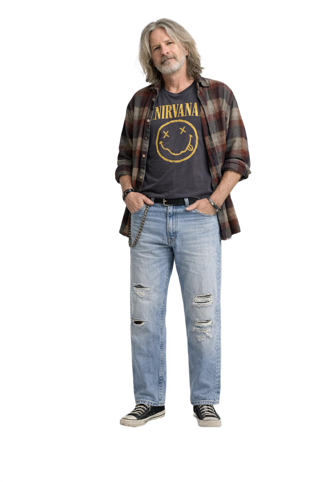 1990s Light Blue Denim Jeans - Model