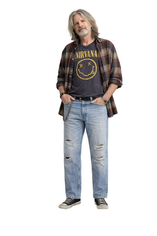 1990s Light Blue Denim Jeans - Model