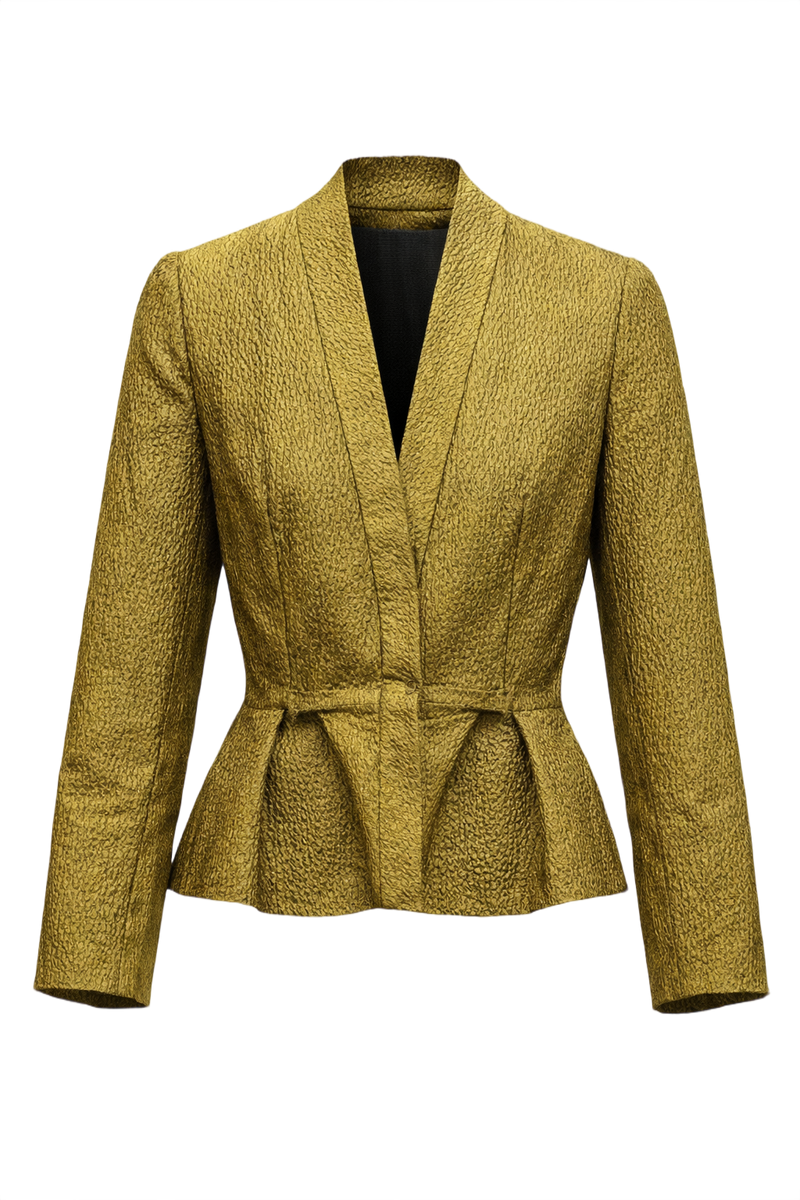1980s Gold Unknown Blazer - Front View
