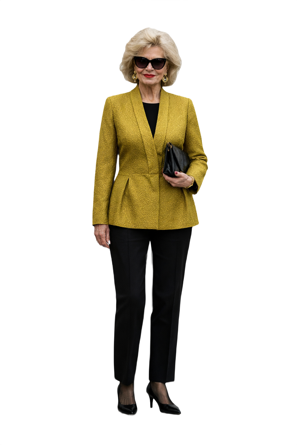 1980s Gold Unknown Blazer - Model