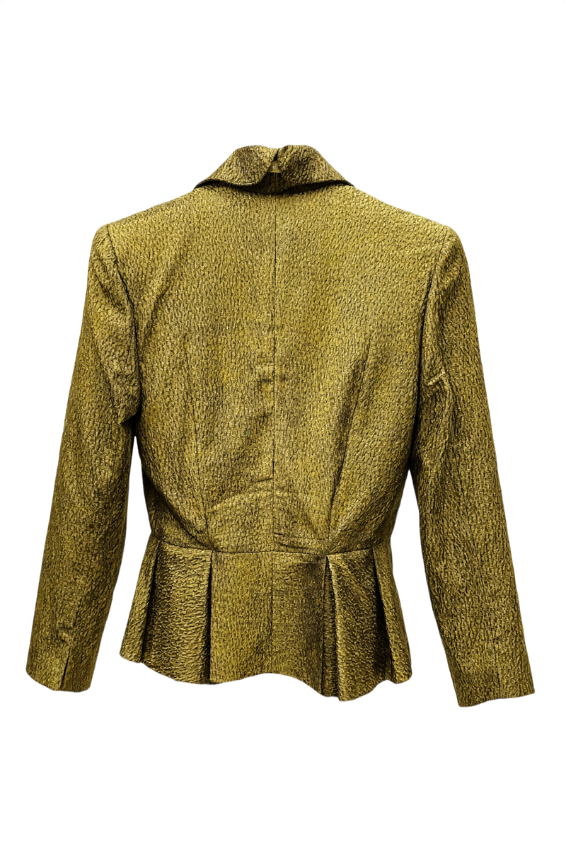 1980s Gold Unknown Blazer - Back View