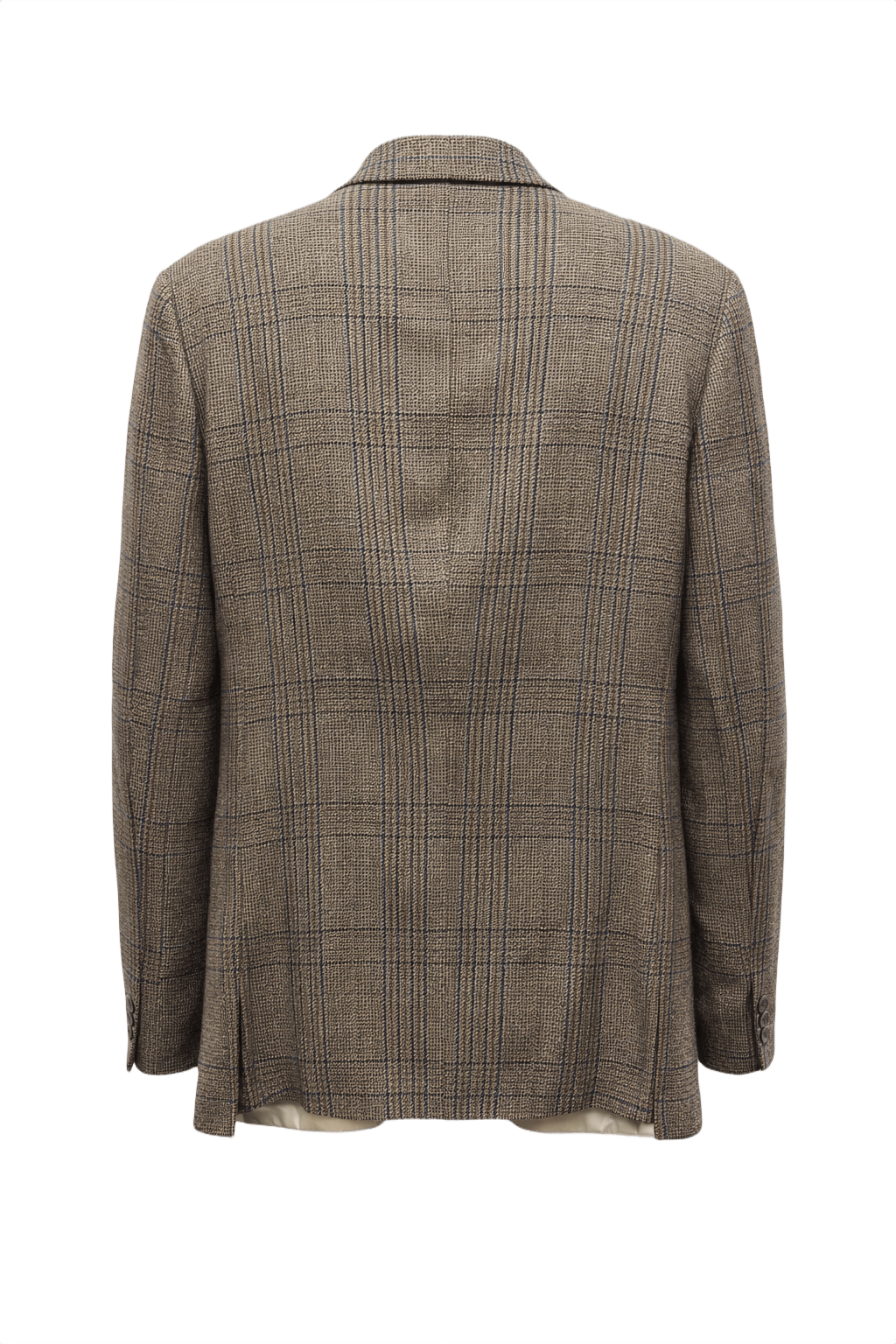 1980s Brown Wool Blazer - Back View