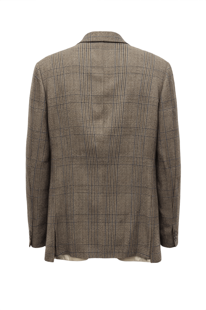 1980s Brown Wool Blazer - Back View