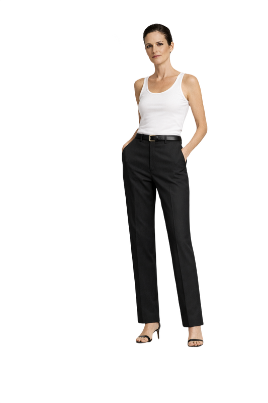 1990s Black Wool-Blend Trousers - Model