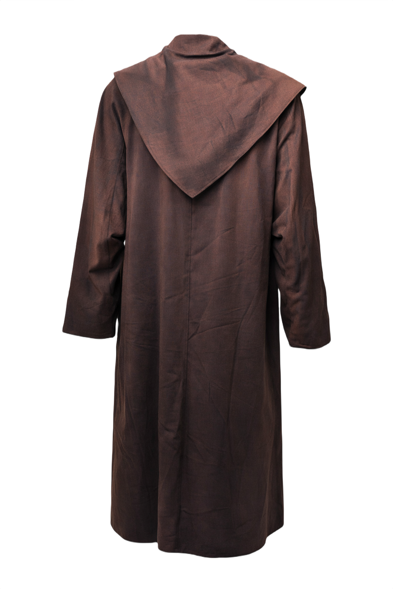 1980s Brown Cotton Coat - Back View