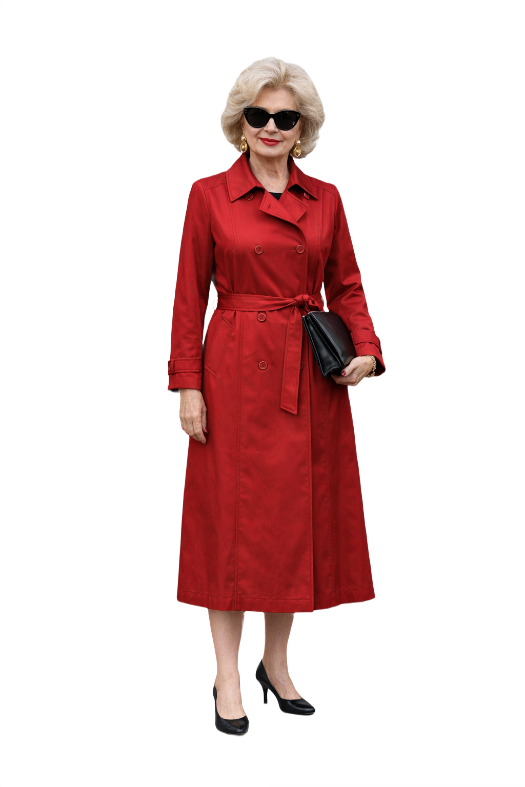 1980s Deep Fuchsia Cotton Coat - Model