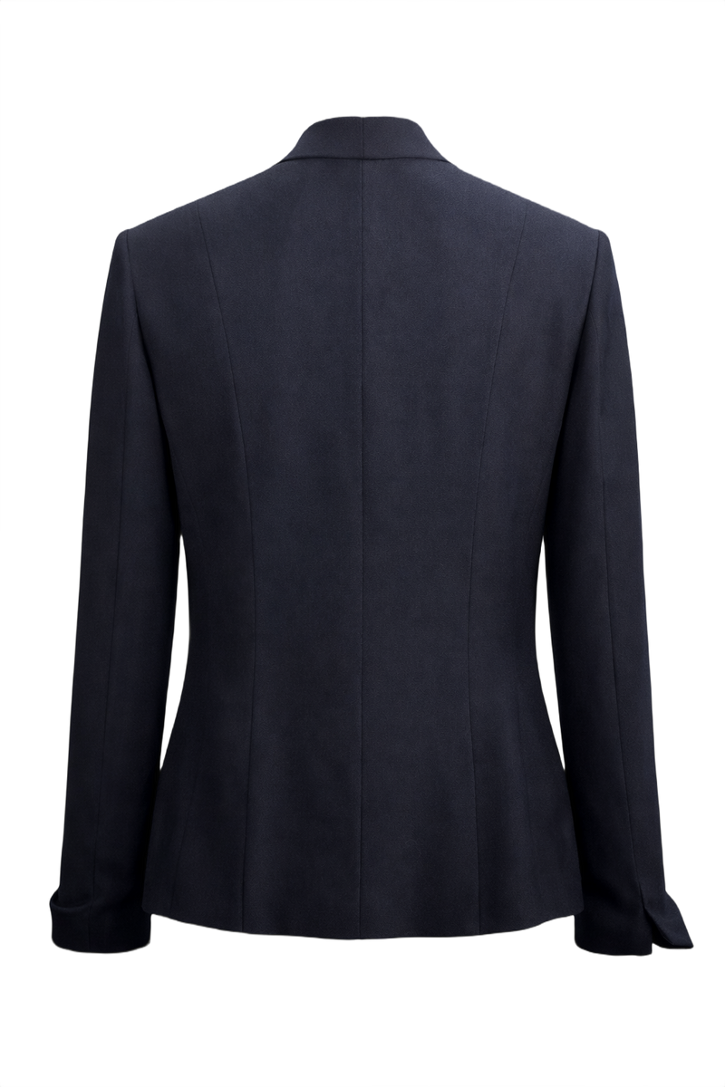 1980s Navy Blue Blazer - Back View