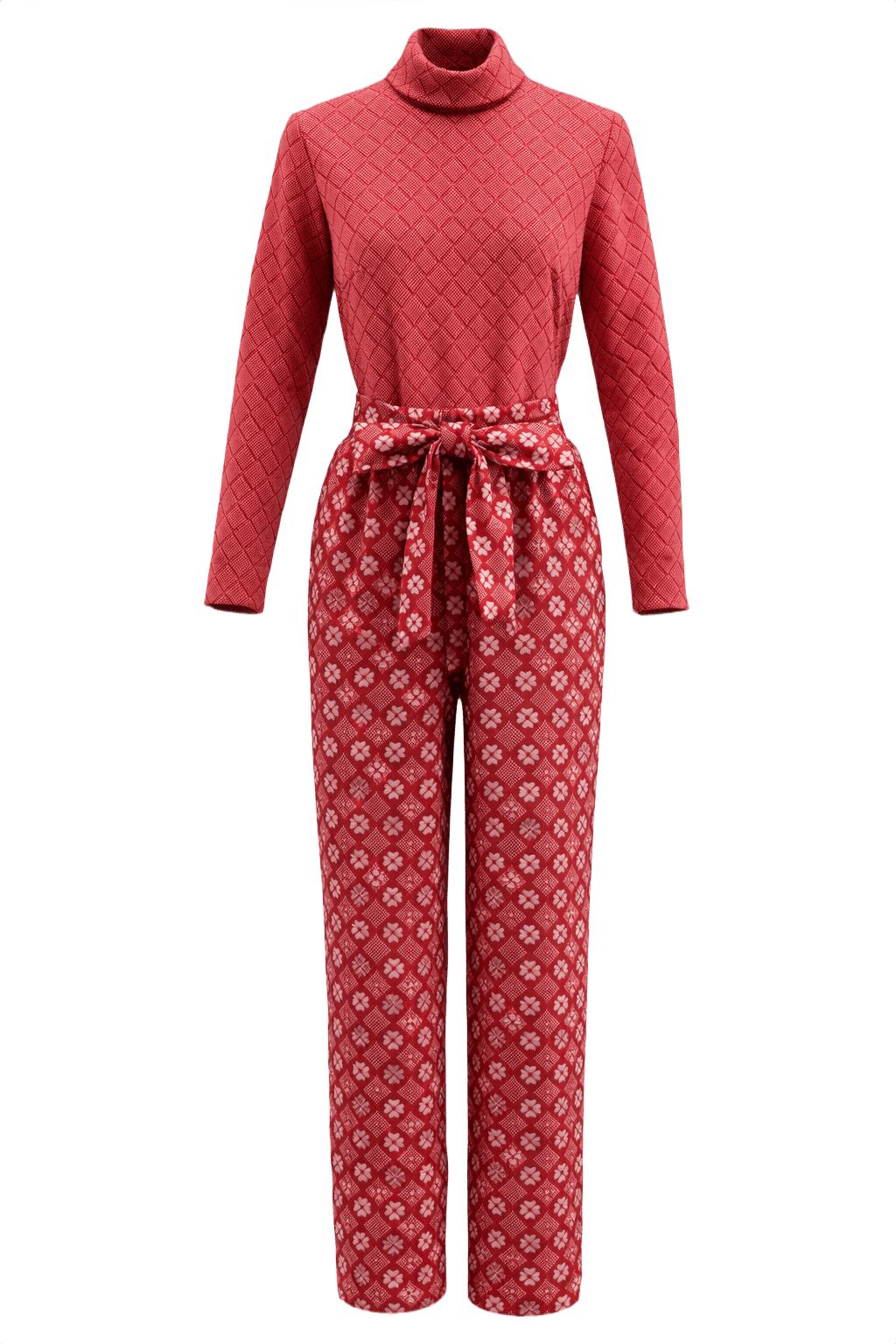 1960s Red Unknown Dress - Front View