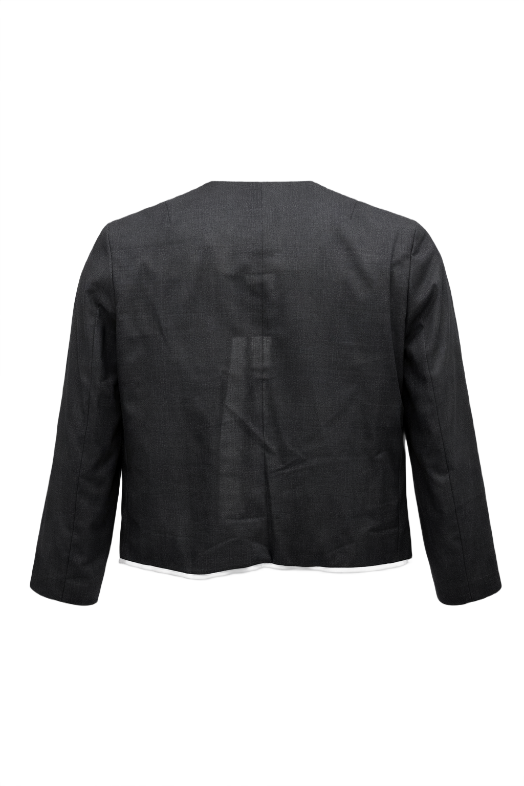 1960s Black Wool Jacket - Back View