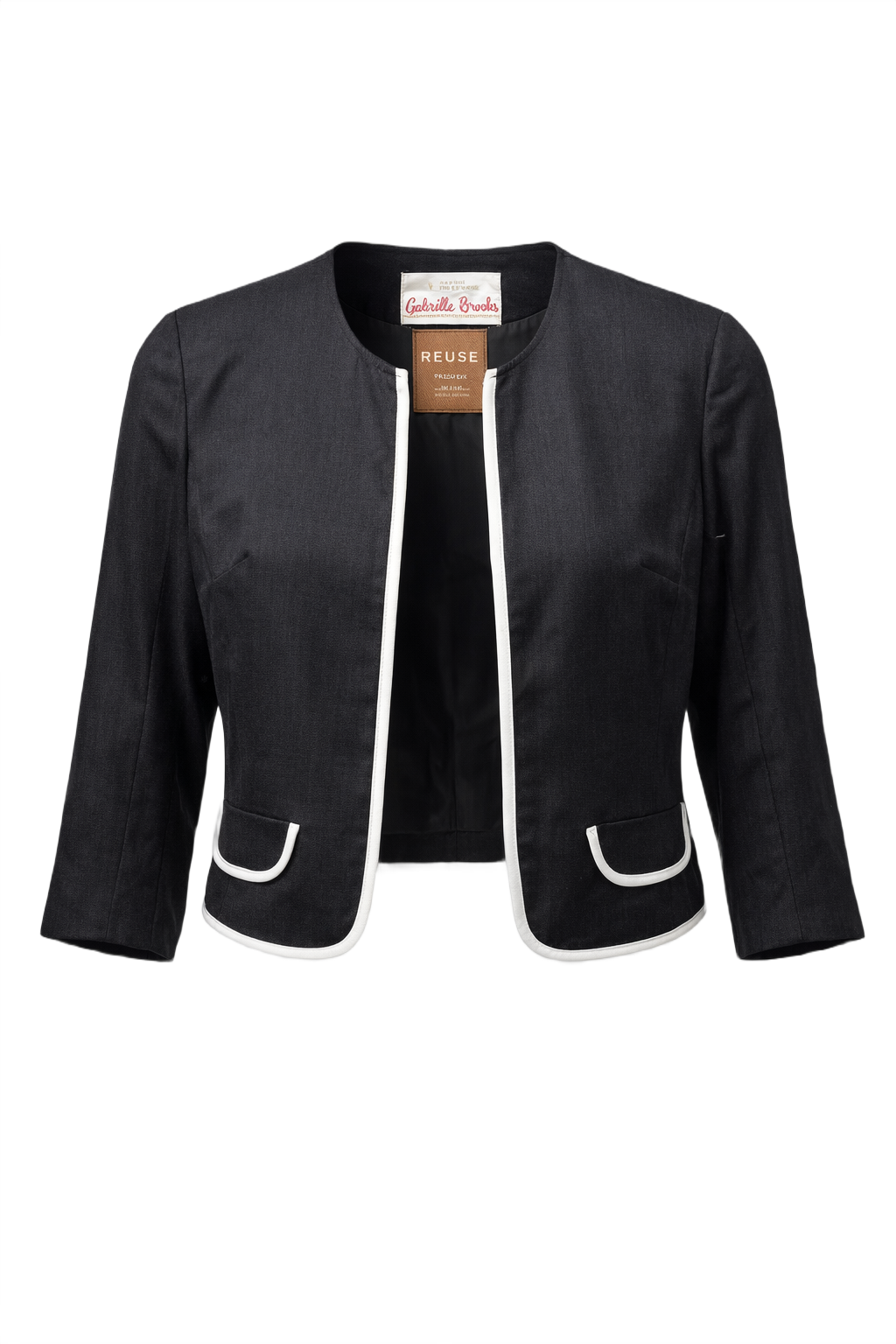 1960s Black Wool Jacket - Front View