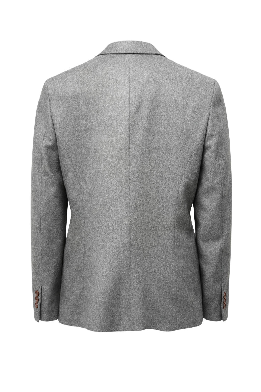 1980s Gray Wool Blazer - Back View