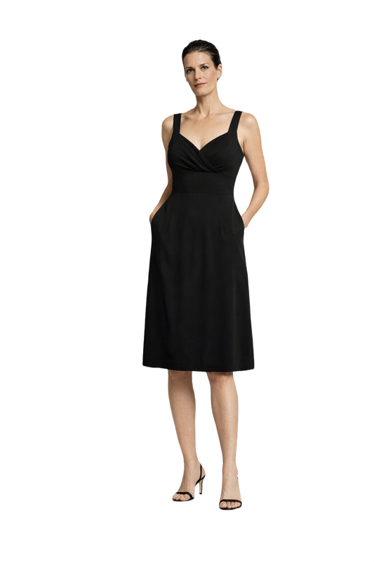 1990s Black Unknown Dress - Model