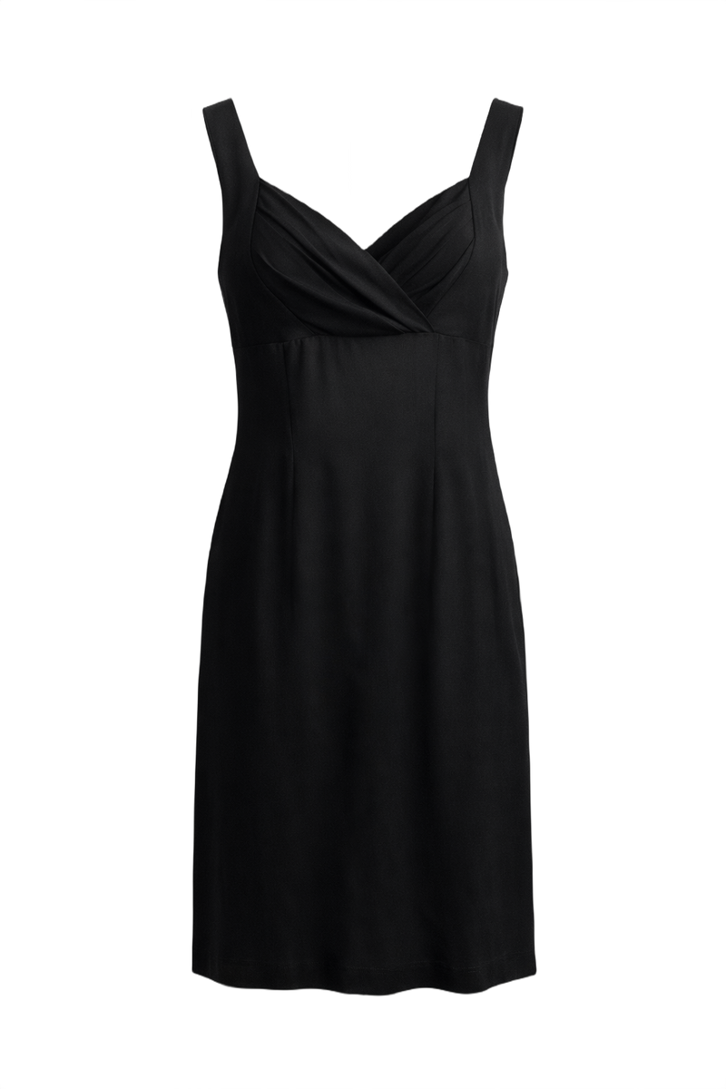 1990s Black Unknown Dress - Front View