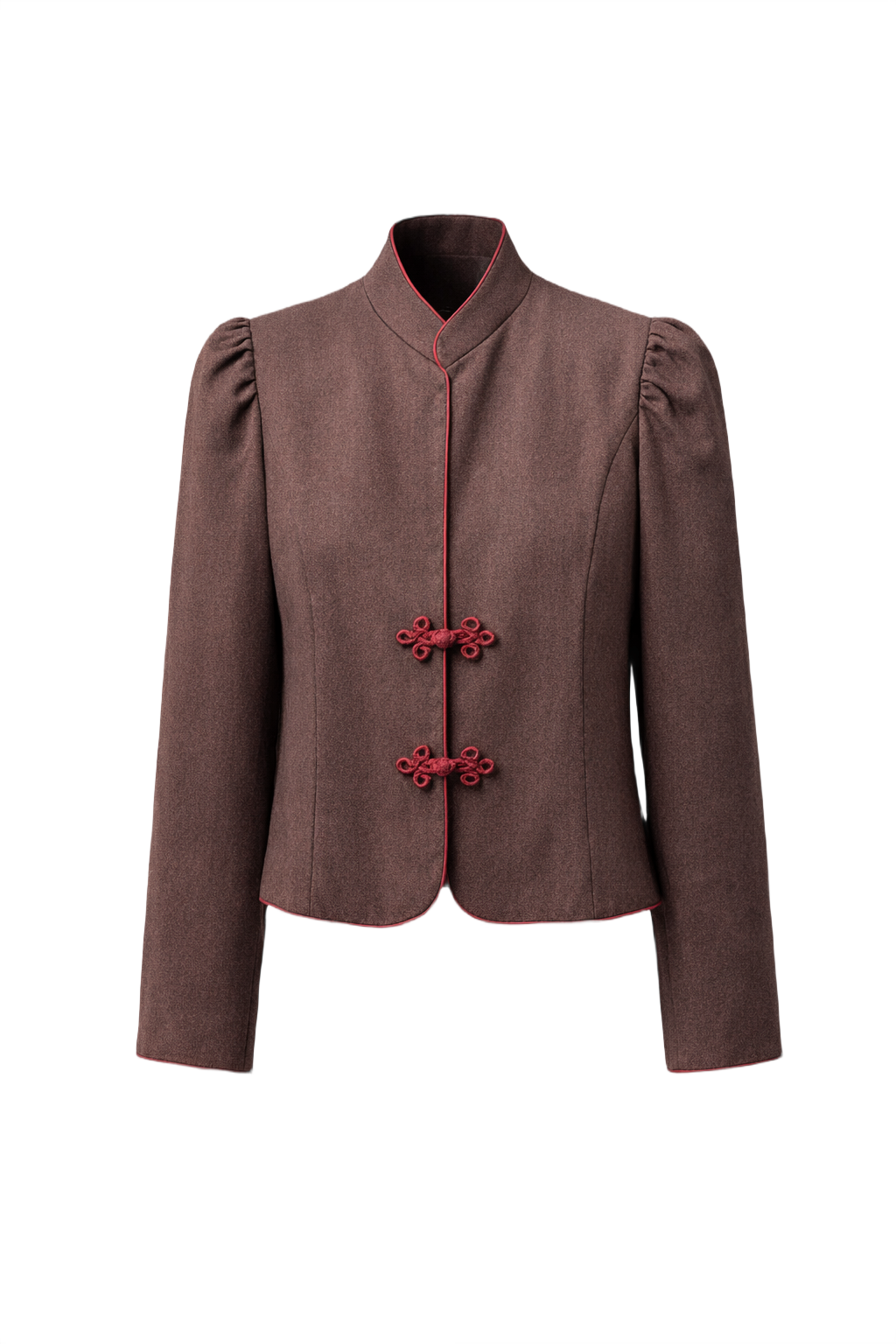 1970s Brown Wool Jacket - Front View