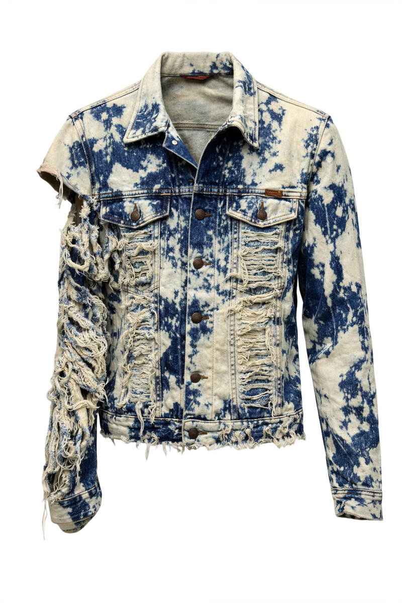1990s Blue Denim Jacket - Front View