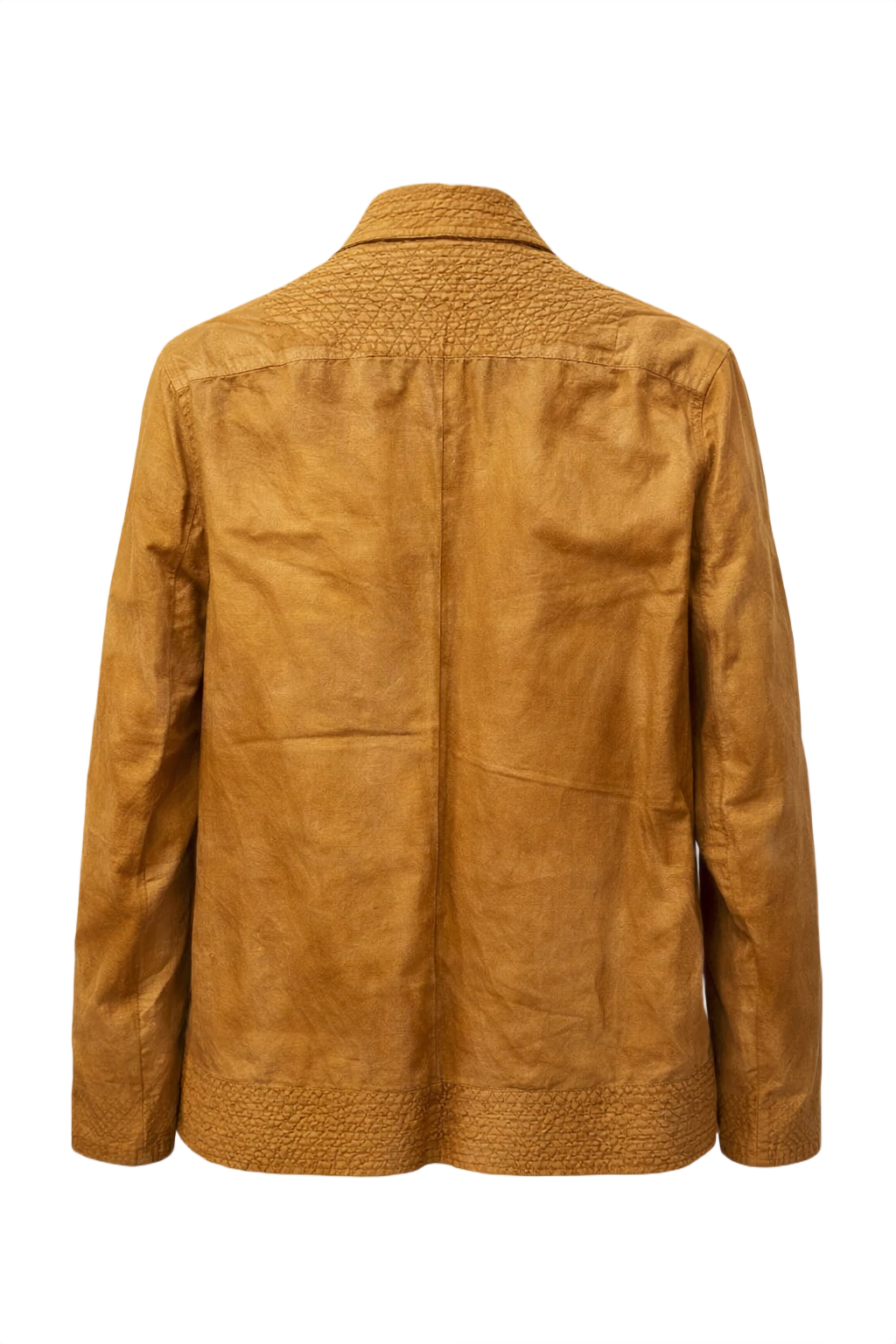 1970s Brown Cotton Jacket - Back View