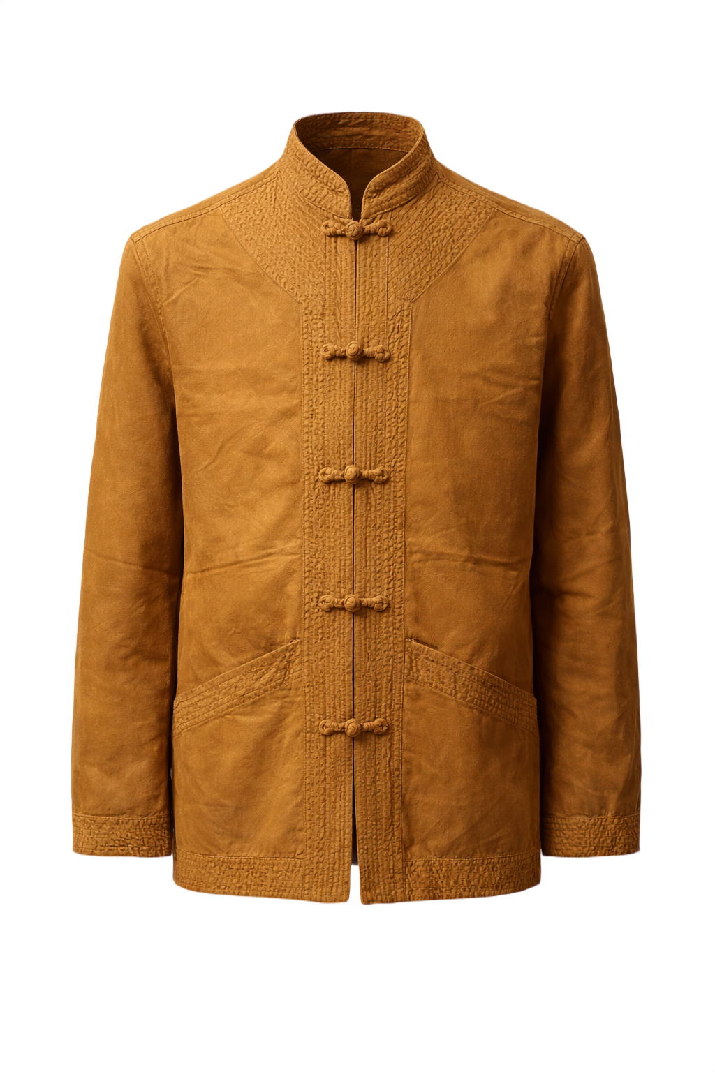 1970s Brown Cotton Jacket - Front View