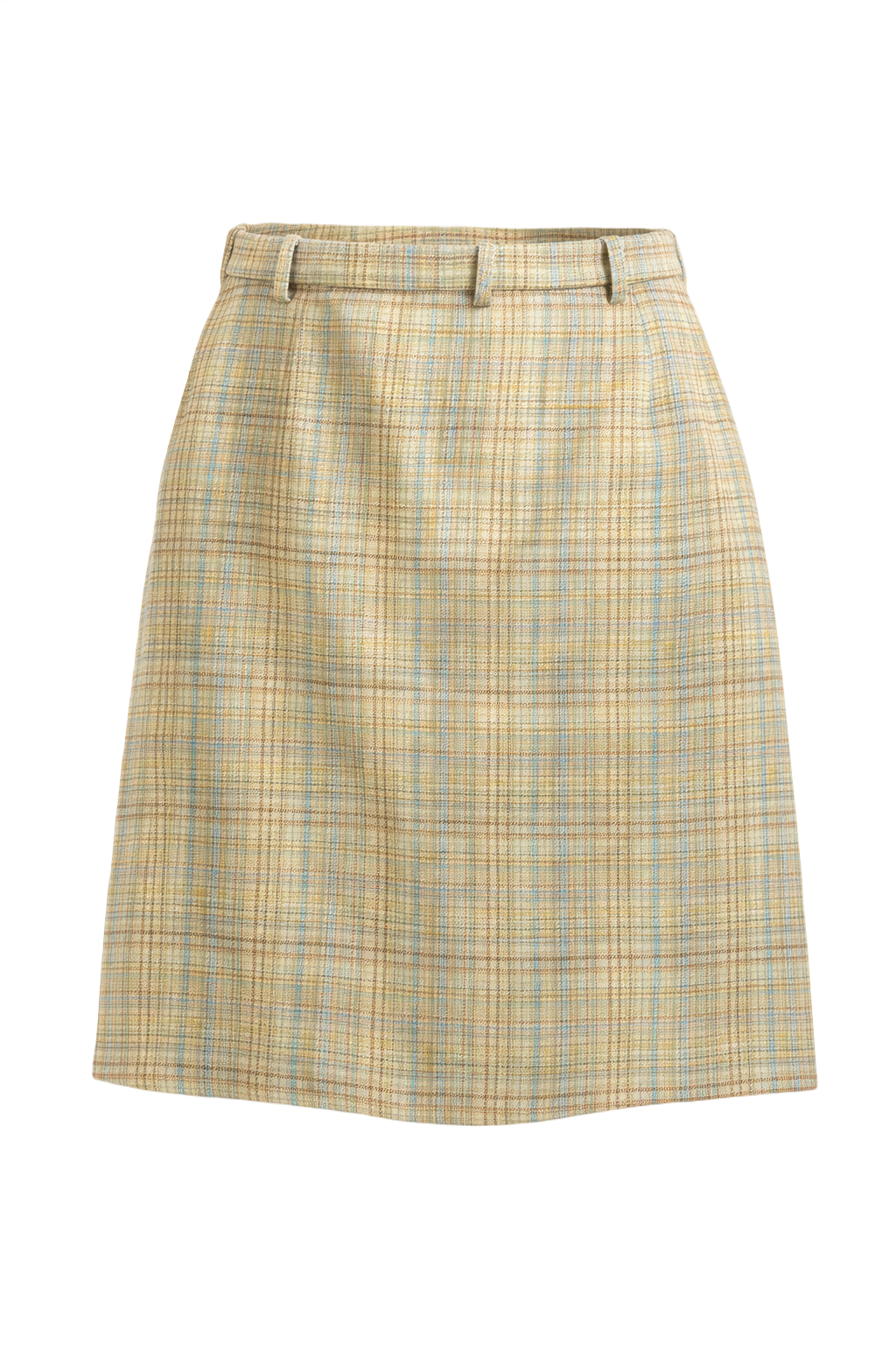 1960s Cream Wool Skirt - Front View