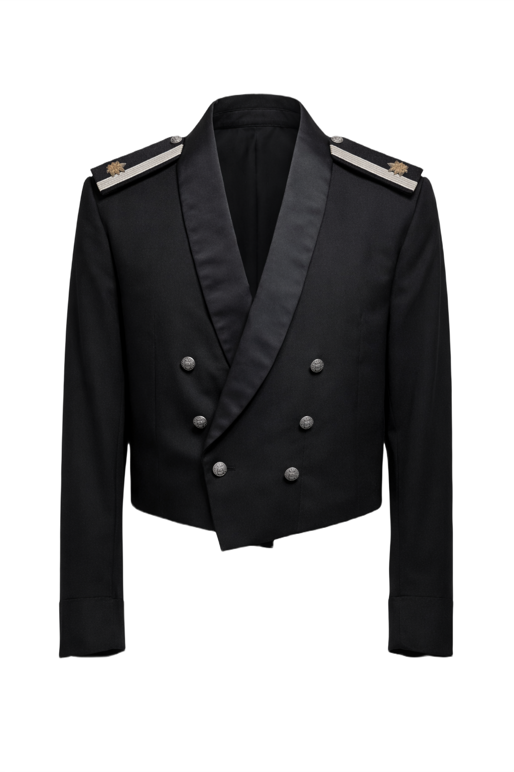 1940s Black Wool Jacket - Front View