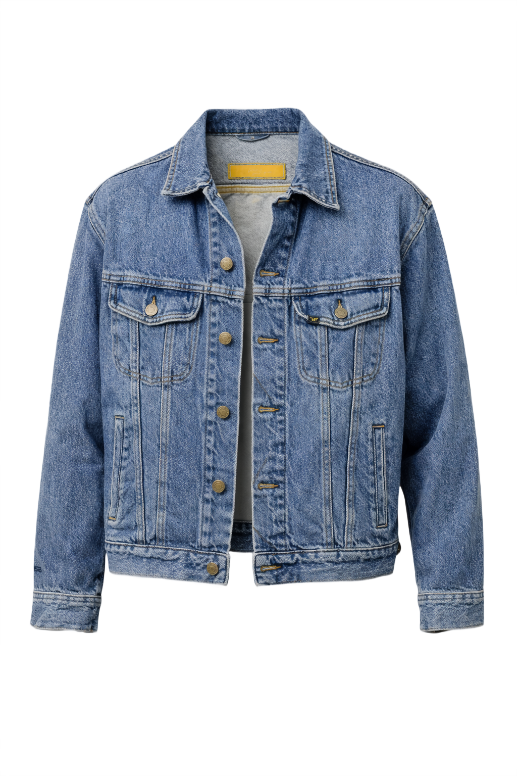 1990s Blue Denim Jacket - Front View