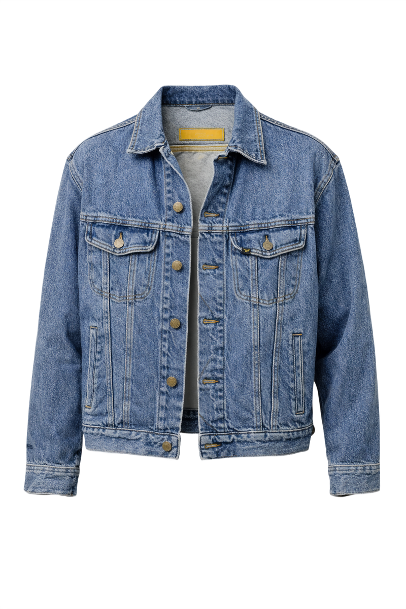 1990s Blue Denim Jacket - Front View