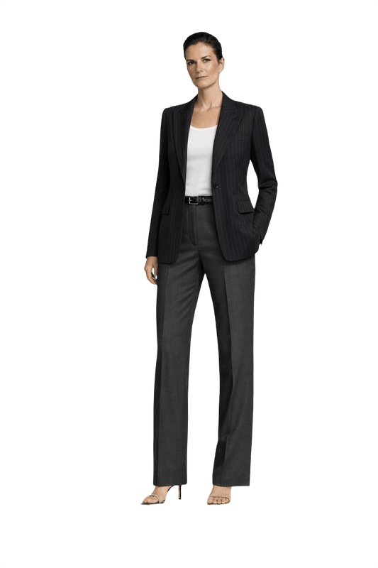 1990s Black Wool Blazer - Model