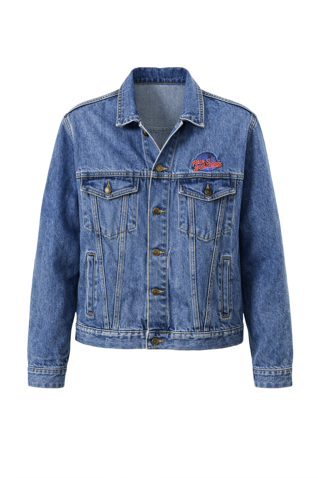 1990s Blue Denim Jacket - Front View