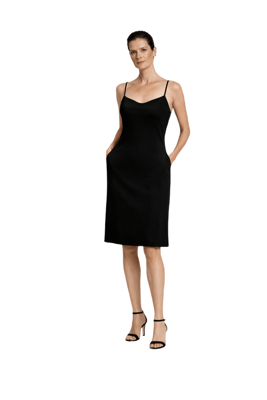 1990s Black Unknown Dress - Model