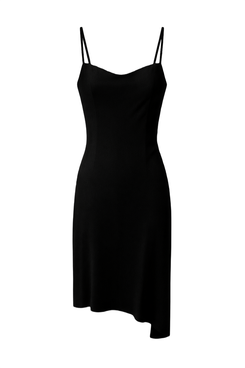 1990s Black Unknown Dress - Front View