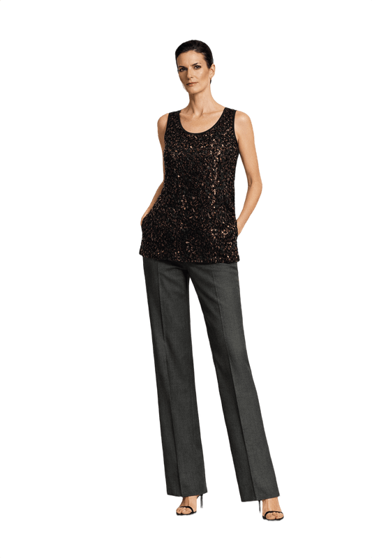 1990s Black Polyester Sleeveless Top - Model