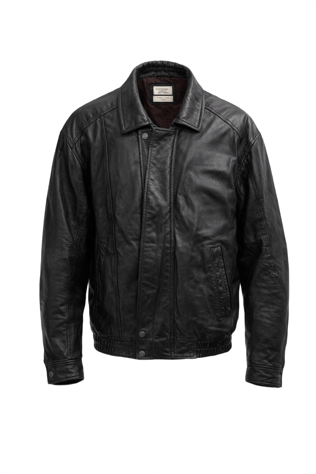 90's PERRY ELLIS レザージャケット Black Leather Perry Ellis Jacket – Grandma Did It Better