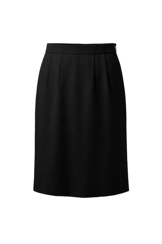 1990s Black Unknown Pleated Skirt - Front View