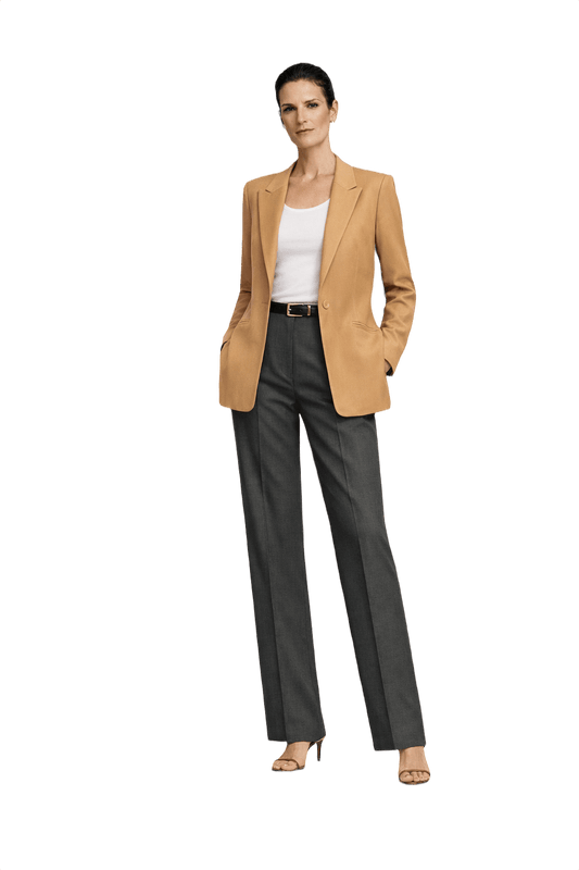 1990s Camel Wool Blazer - Model