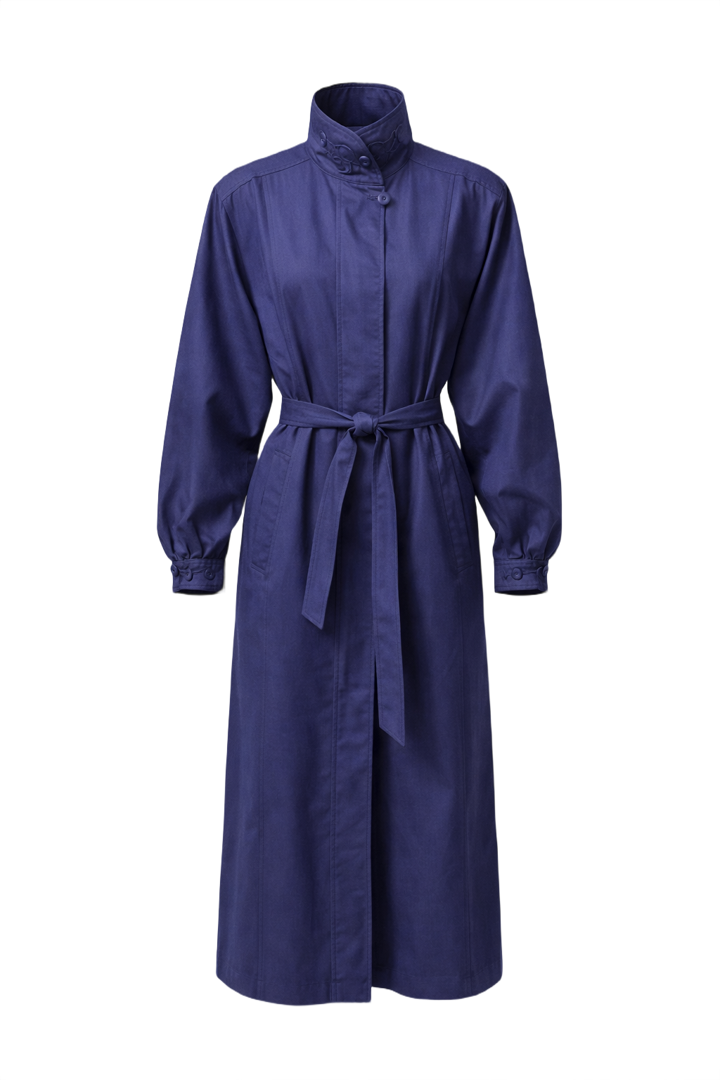 1980s Purple Smooth Coat - Front View