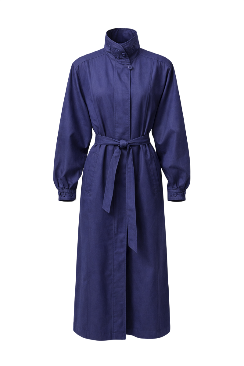 1980s Purple Smooth Coat - Front View