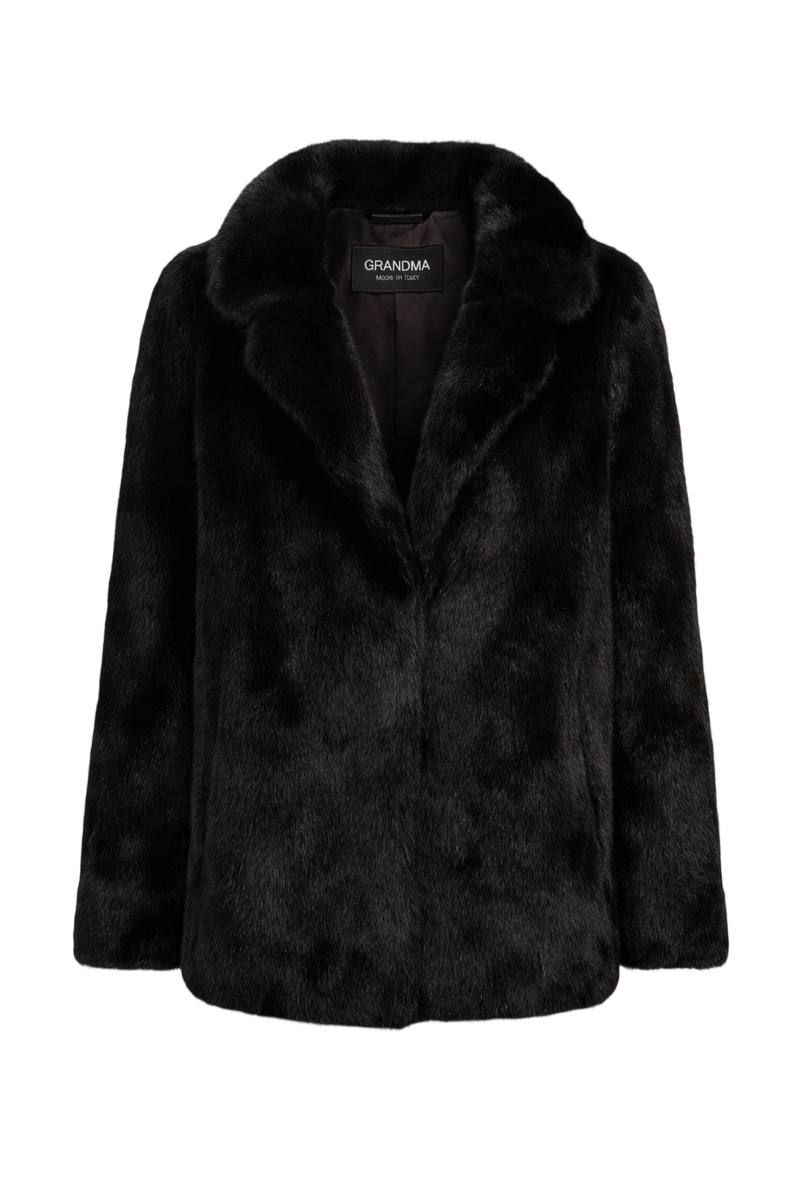 1980s Dark Brown Mink Fur Coat - Front View