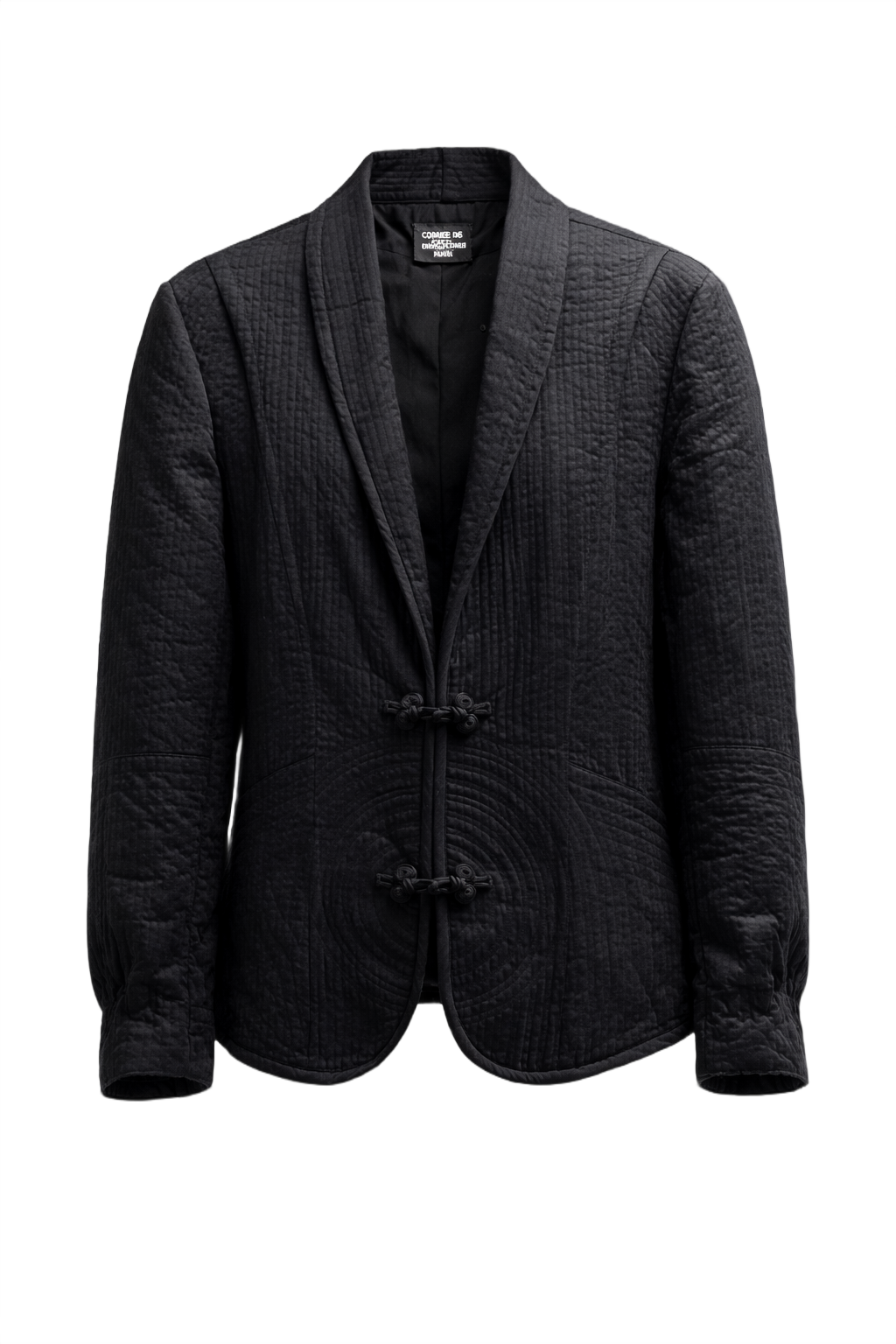 1970s Black Unknown Jacket - Front View