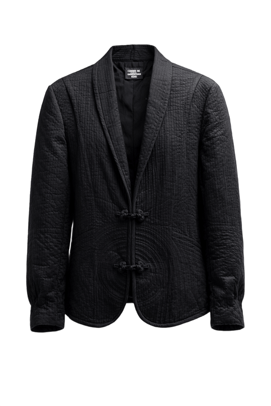 1970s Black Unknown Jacket - Front View