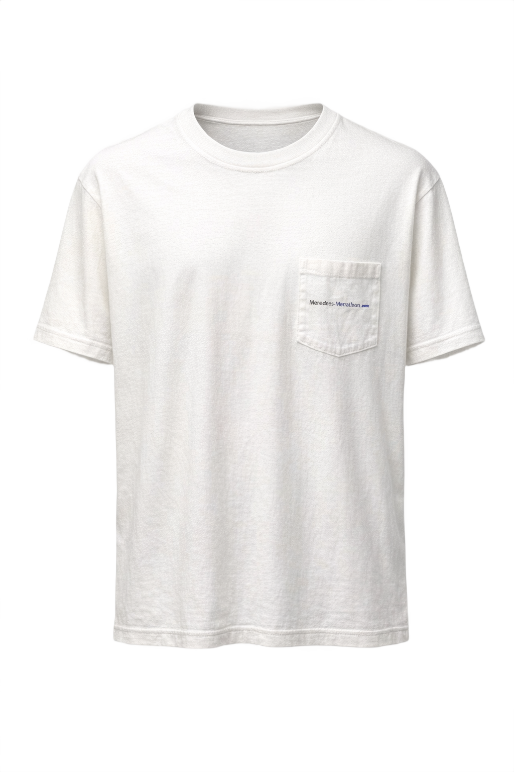 1990s White Cotton T-Shirt - Front View
