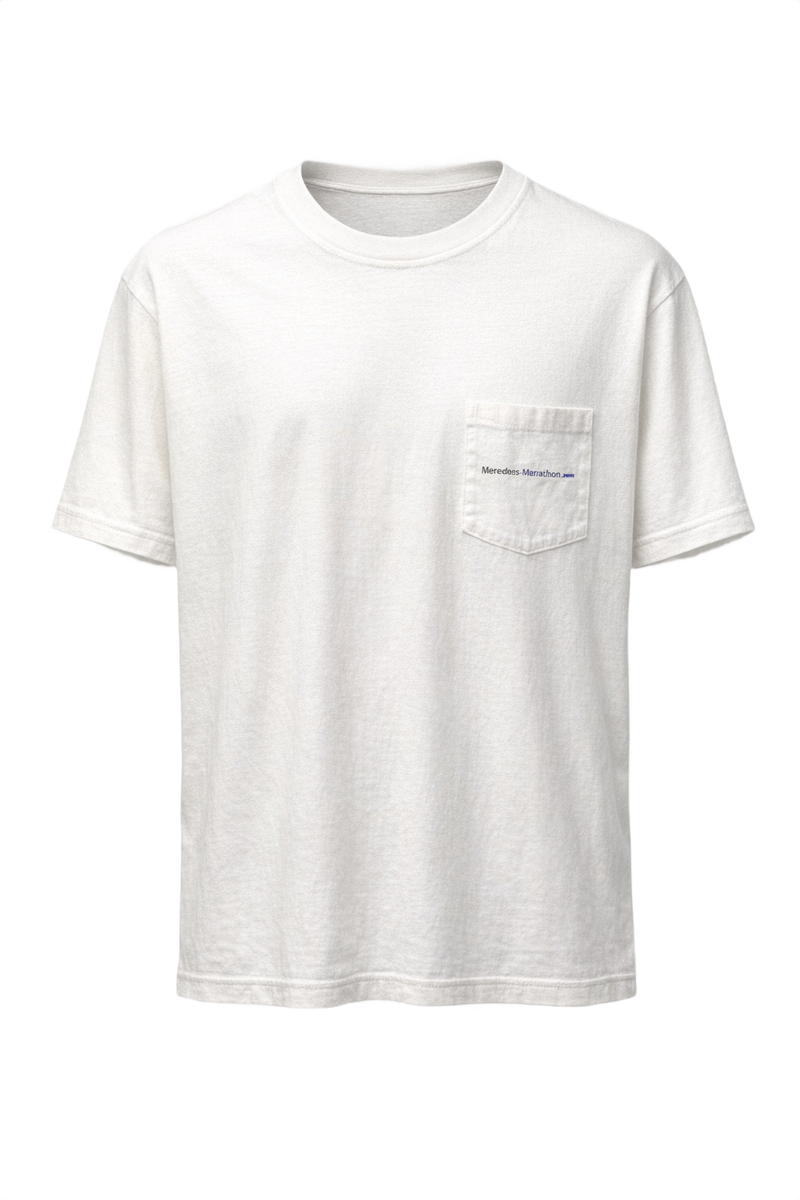 1990s White Cotton T-Shirt - Front View