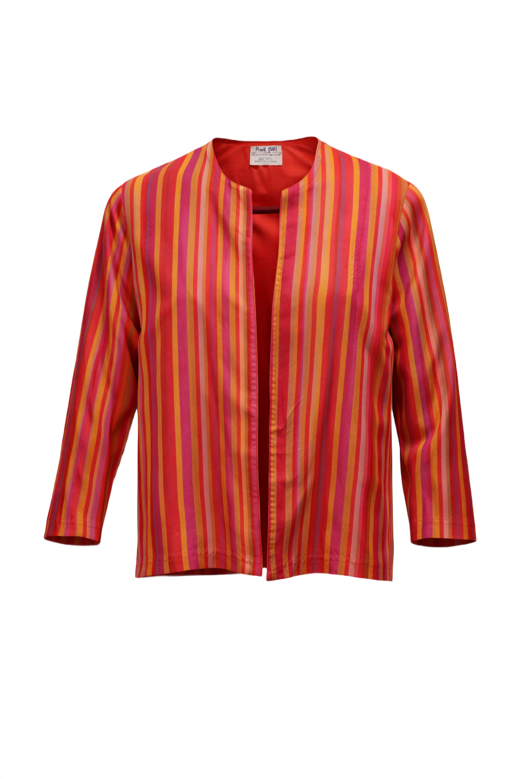 1960s Orange Cotton Jacket - Front View