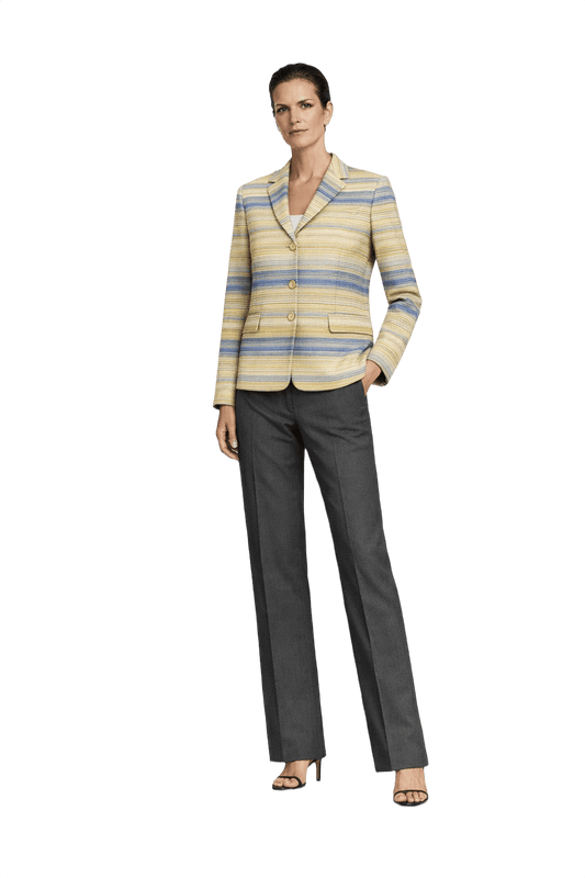 1990s Yellow Cotton Blazer - Model