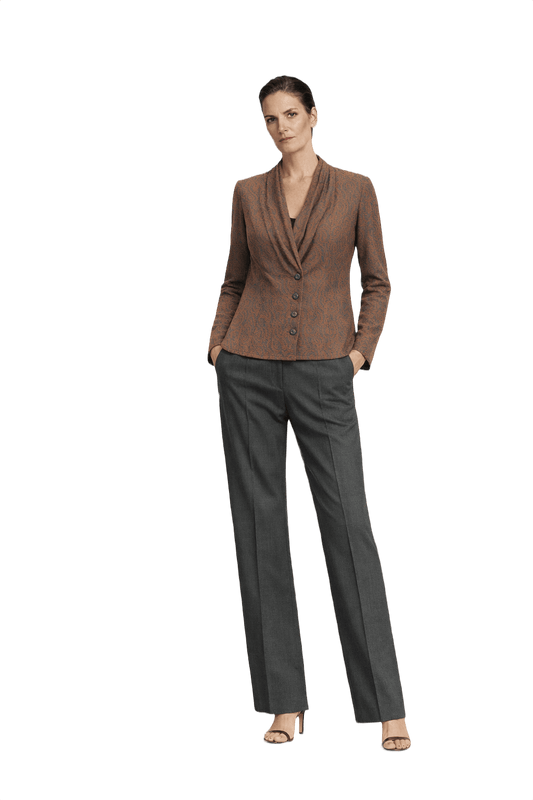 1990s Brown Knit Blouse - Model