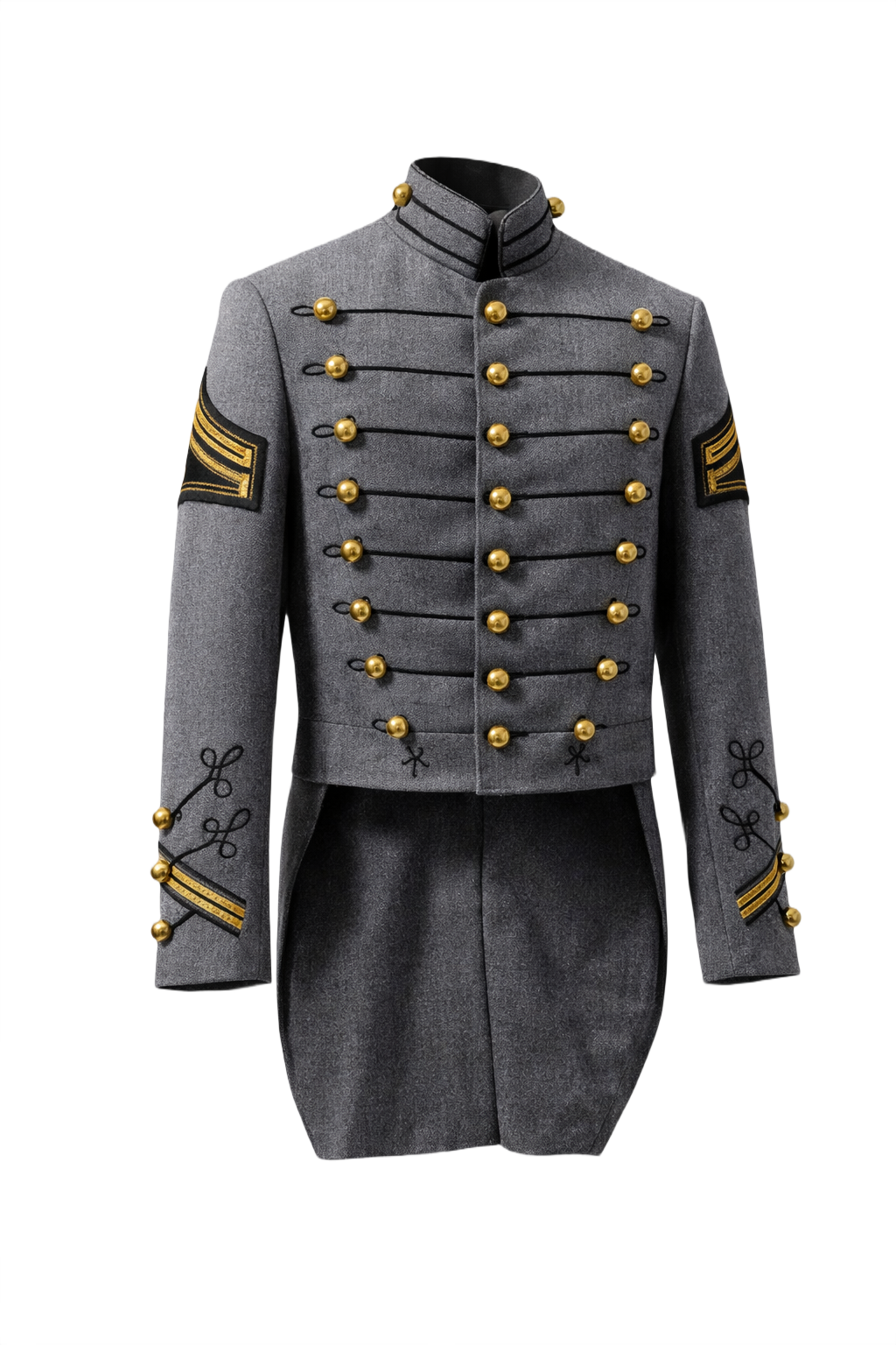 1940s Grey Unknown Jacket - Front View